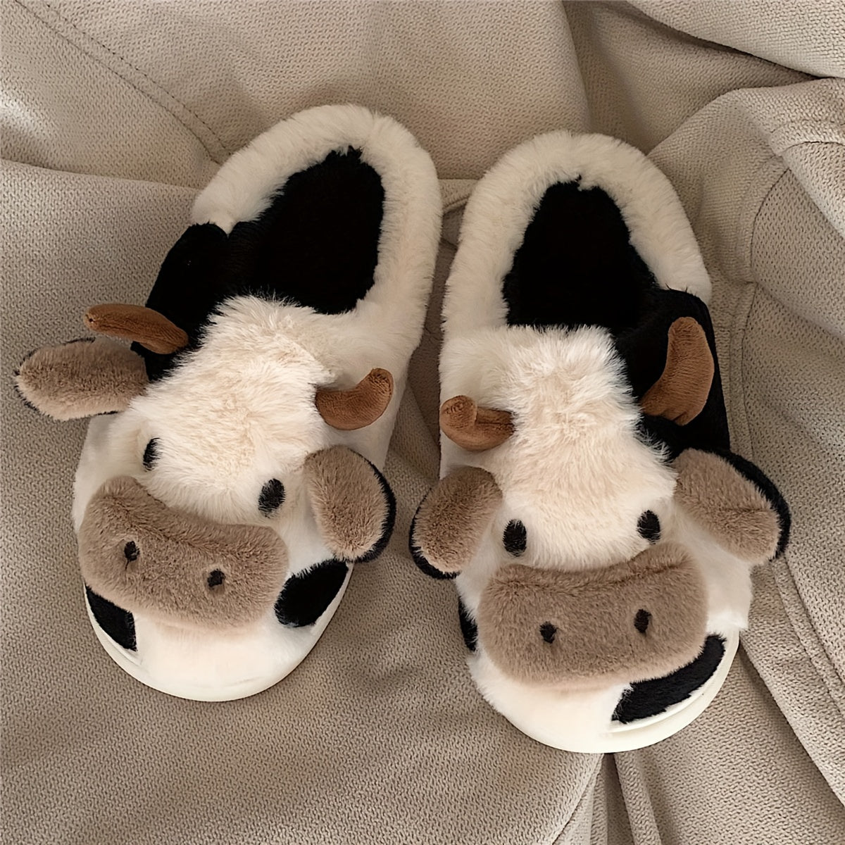 Winter Slippers - Cow