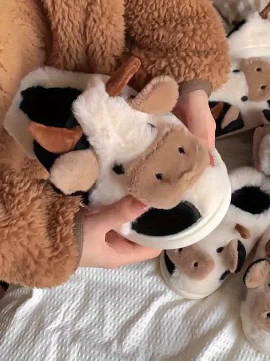 Winter Slippers - Cow