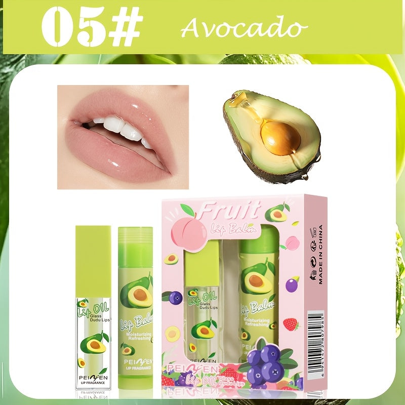 Fruit Lip Balm + Lip Oil Set