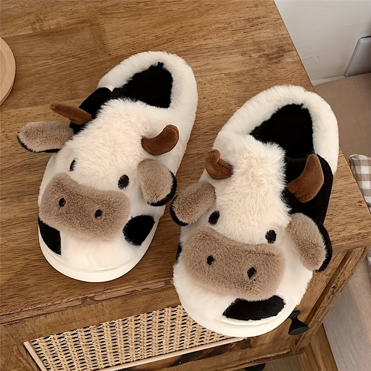 Winter Slippers - Cow