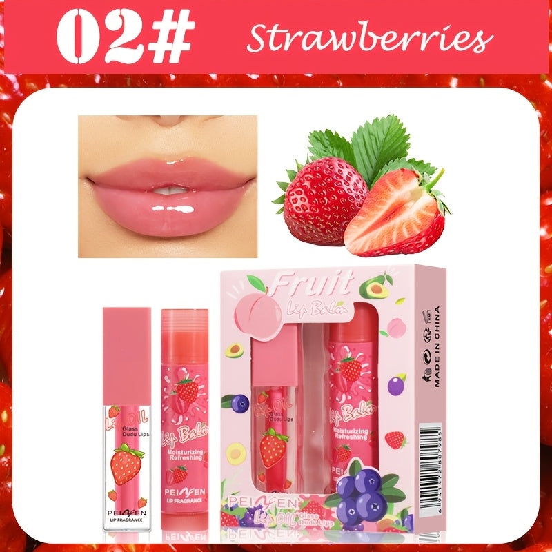 Fruit Lip Balm + Lip Oil Set