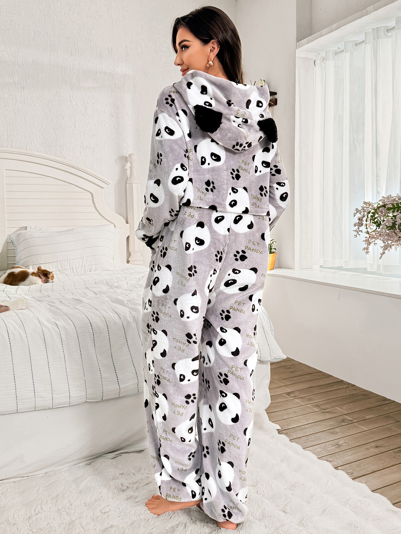 Panda Print Pajamas