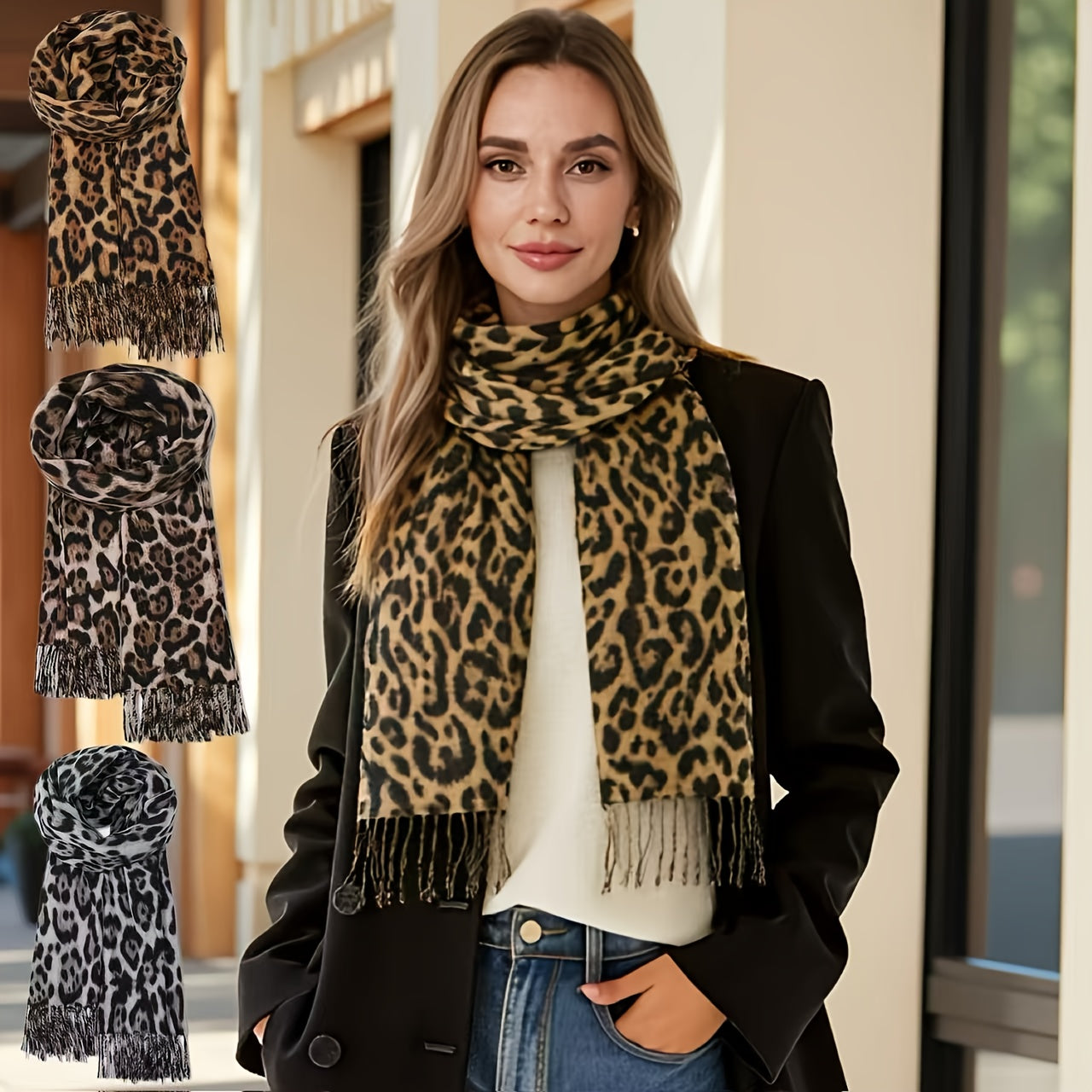 Leopard Scarf